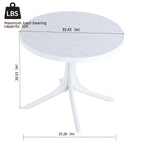 Modern Lounge Chair Set With Round Table