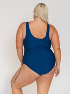 Navy Stripe Knotted One-Piece