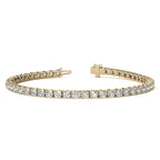 8.5 CTW Lab Grown Diamond Tennis Bracelet in 14kt White/Yellow Gold (G/VS) AGI Certified