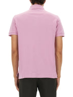 Etro Men Cotton Polo Shirt With Pegasus