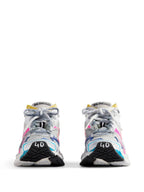 Balenciaga Women Mesh And Nylon Multicolor Worn-Out Effect Runner Sneakers