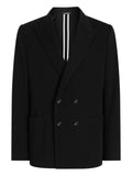 Dolce & Gabbana Men Double-Breasted Wool Blazer