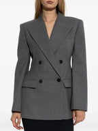 Givenchy Women Double-Breasted Wool Structured Jacket