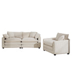 Elegant Oversized Sectional Sofa Set With Deep Seats And Flexible Layout