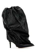 Alexander Mcqueen Women Black Leather Ankle Boots