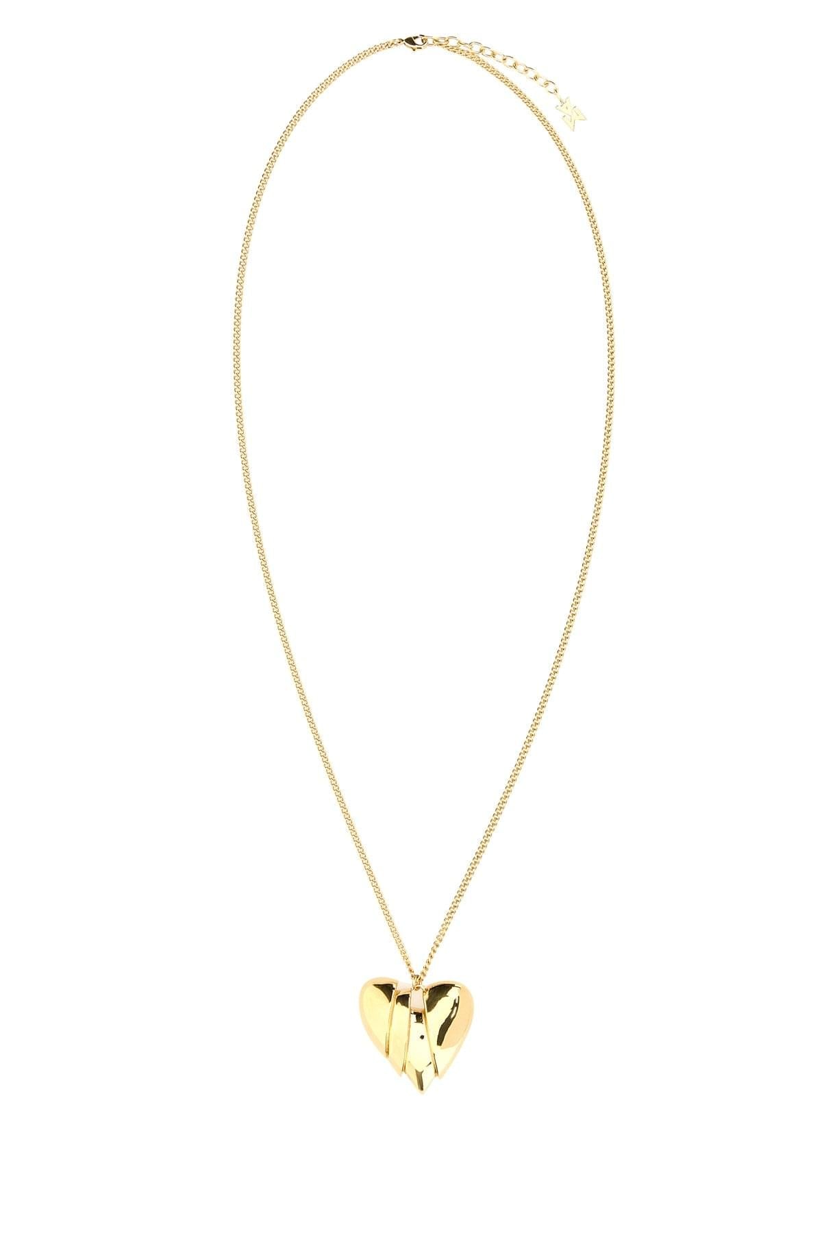 Amina Muaddi Women Heartbreaker Necklace Gold Base