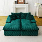 Double Chaise Lounge With Full Compressed Sponge