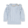 Organic Mock Neck Ruffle Sweater
