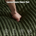 Double Chaise Lounge Chair, Oversized Upholstered Sleeper Cloud Couch