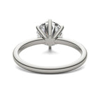 2 CTW Round Lab Grown Diamond Six Prong Solitaire Engagement Ring - G-VS Clarity, AGI Certified, 14K White Gold