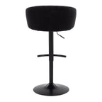 Claire - Contemporary Adjustable Barstool With Swivel With Rounded T Footrest (Set of 2)