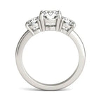 AGI Certified 2 CTW Classic Three-Stone Round Lab Grown Diamond (G-VS) Engagement Ring in 14K White Gold
