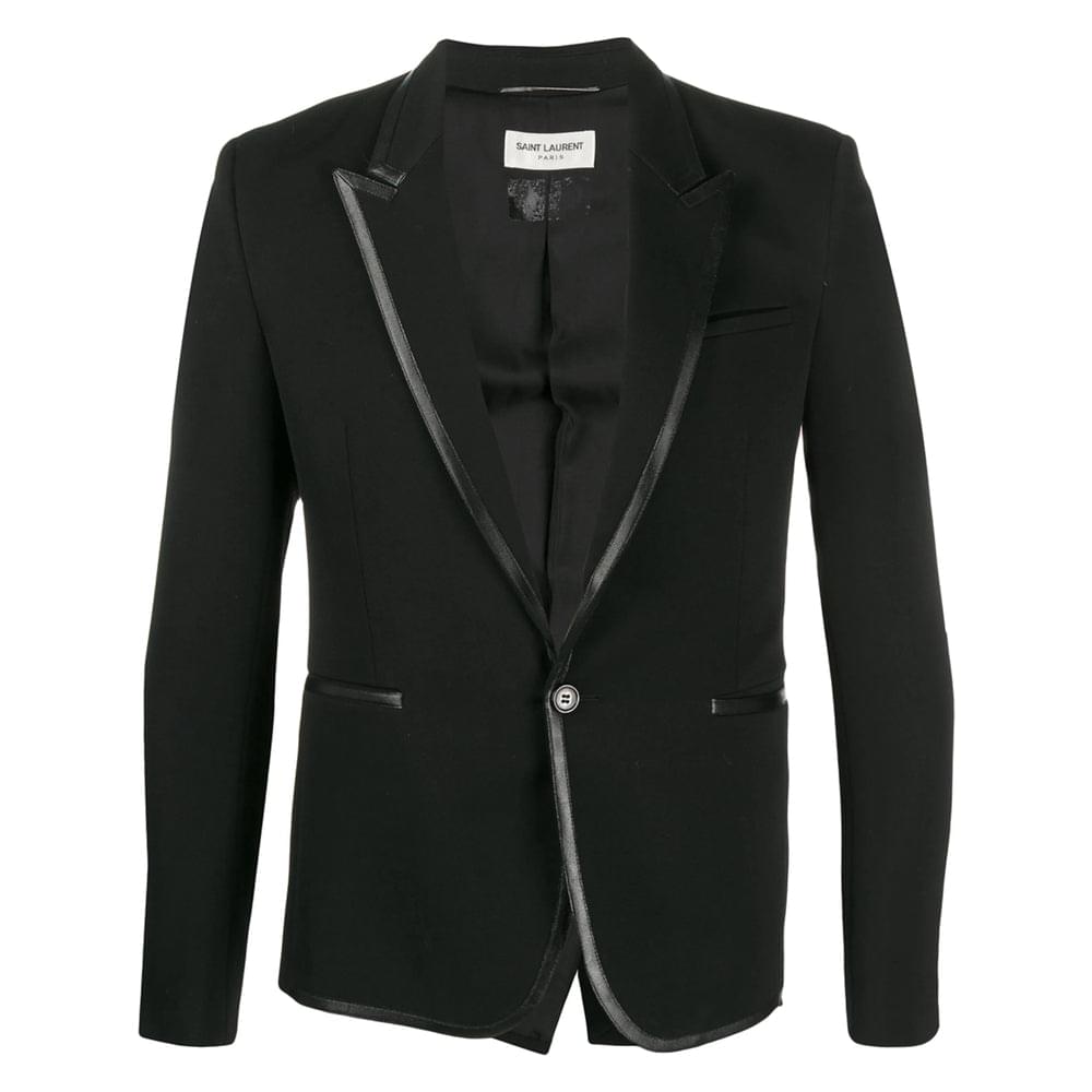 Saint Laurent Black Jackets - Blazers Men
