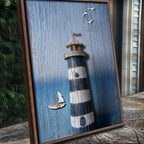Wooden Lighthouse Coastal Wall Art III