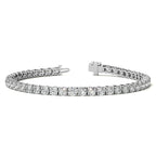 6.5 CTW Lab Grown Diamond (G/VS) Tennis Bracelet in Choice of 14k White or Yellow Gold - AGI Certified