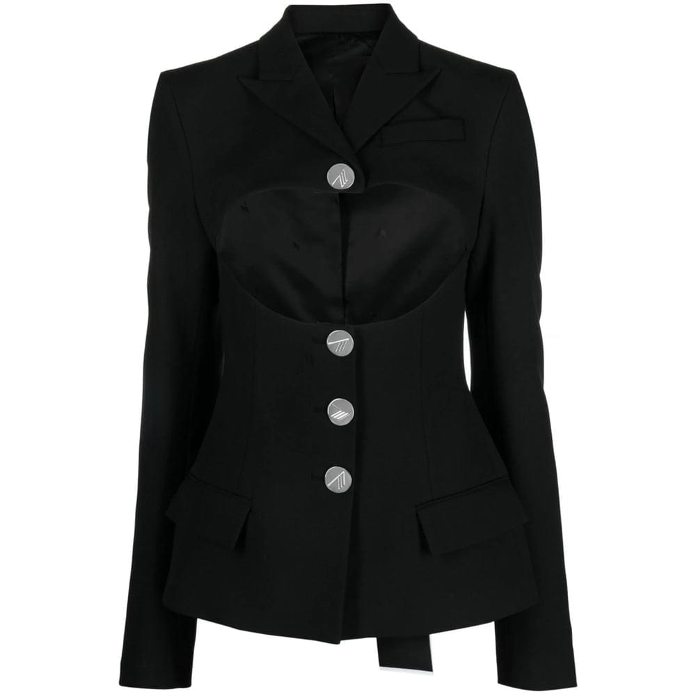 The Attico Black Jackets - Blazers Women