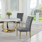 Modern Design Upholstered Dining Chair (Set of 2)