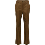 Saint Laurent Brown Trousers - Straight Trousers Women
