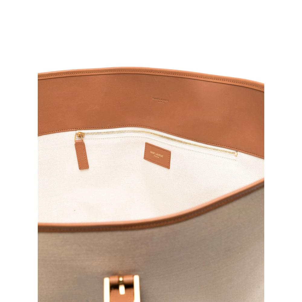 Saint Laurent Neutrals Tote Bags Women