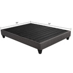 14" Upholstered Platform Bed Base, Mattress Foundation