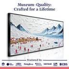 Snow Mountain Abstract Wall Art II