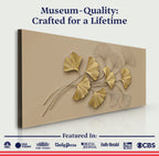 Golden Botanical Wall Art