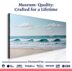 Serene Ocean Wave Coastal Wall Art XI