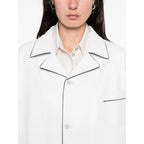 Prada White Jackets - Oversized Jackets Women