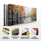 Parisian Rain Cityscape Wall Art