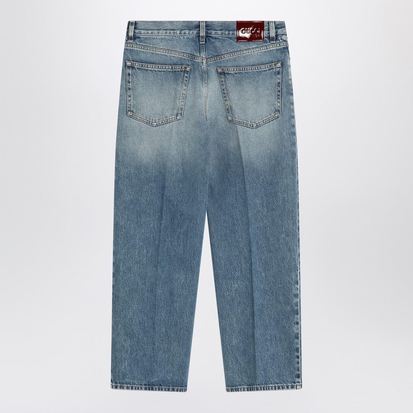 Gucci Straight Light Blue Jeans With Faded Effect Women
