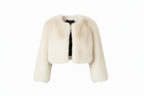 Fluffy Faux Fur Jacket, Size Large