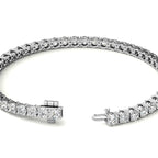 6.5 CTW Lab Grown Diamond (G/VS) Tennis Bracelet in Choice of 14k White or Yellow Gold - AGI Certified