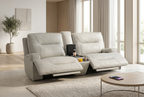 Atlas Fog Zero Gravity Power Reclining Sofa w/ Fridge