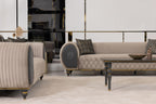Capella Beige/Gray Living Room Set