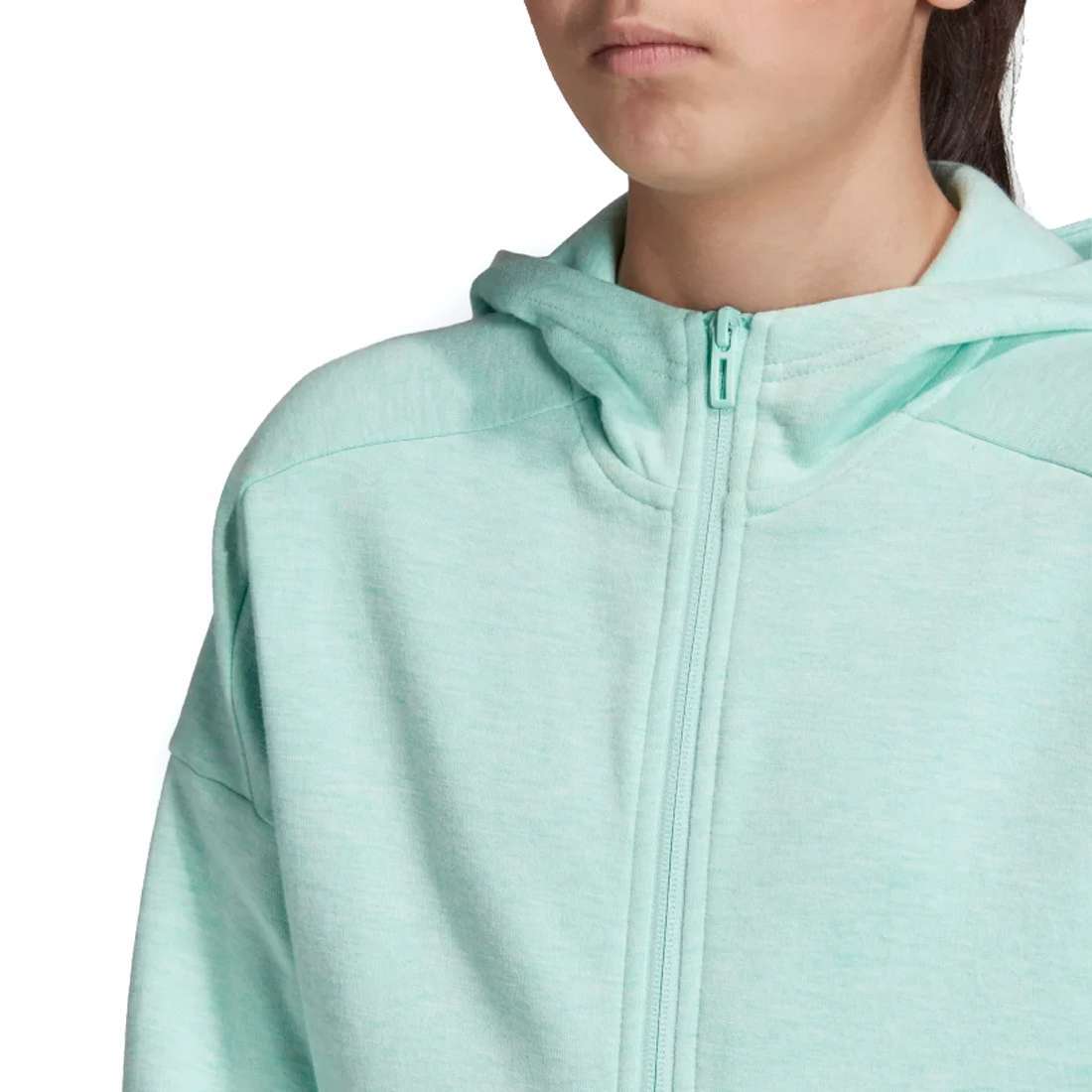 adidas Originals Big Girl's ID Stadium Hooded Track Jacket - Clear Mint
