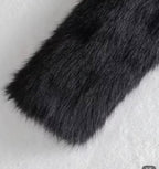 Fluffy Faux Fur Jacket, Size Large