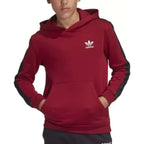 adidas Originals  Kids Tape Hooded Sweatshirt - Burgundy