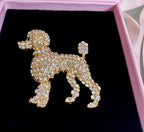 For the Love of Poodles, Crystal Brooch