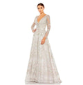 Mac Duggal 20402 Pastel Multi Embroidered Beaded Mesh Gown
Size 6