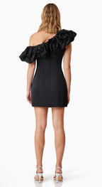 Elliatt Amelie Mini Party Dress In Black Sz Medium $248