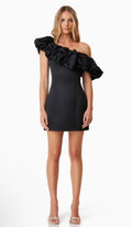 Elliatt Amelie Mini Party Dress In Black Sz Medium $248
