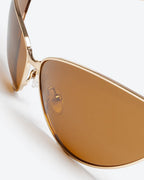 SVELTE - Tungsten Polarized Lenses, Gold Chrome Frame