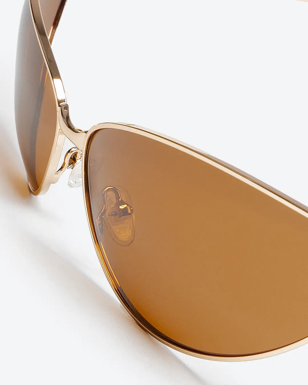 SVELTE - Tungsten Polarized Lenses, Gold Chrome Frame
