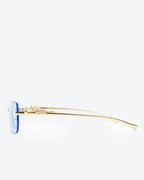 NOBLE - Sapphire Lenses, Gold Chrome Frame