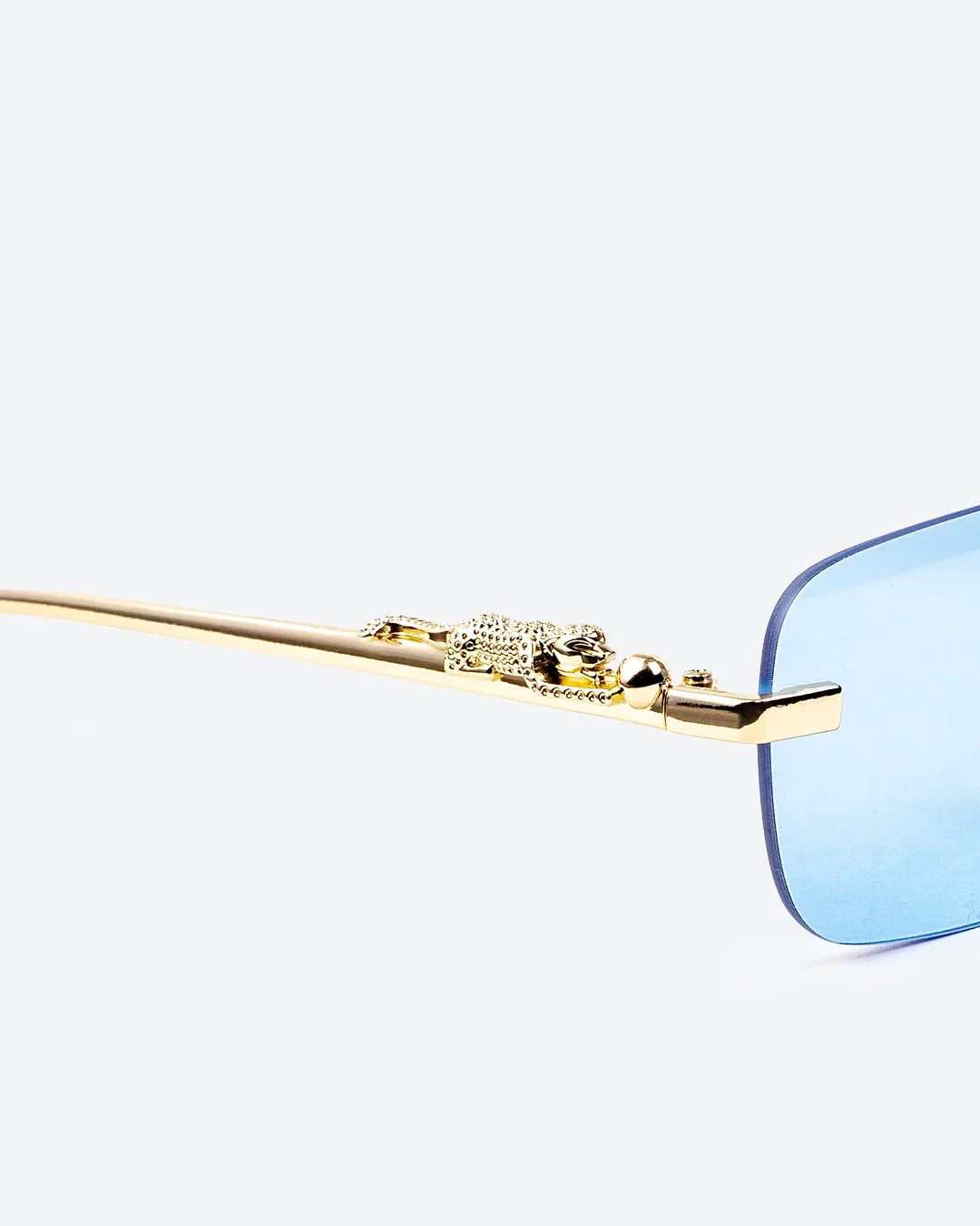NOBLE - Sapphire Lenses, Gold Chrome Frame