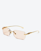 NOBLE - Sapphire Lenses, Gold Chrome Frame