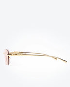 NOBLE - Coral Lenses, Gold Chrome Frame