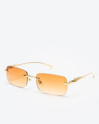 NOBLE - Black Lenses, Gold Chrome Frame