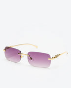 NOBLE - Sapphire Lenses, Gold Chrome Frame