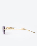 NOBLE - Violet Lenses, Gold Chrome Frame